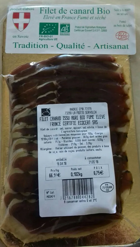 Filet de canard Bio