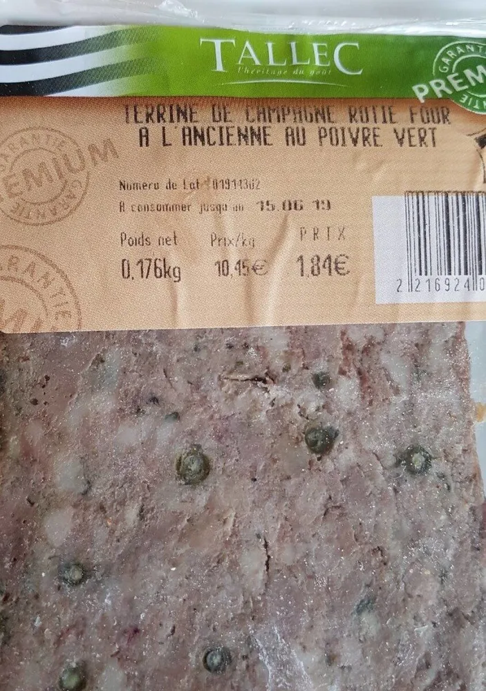 Terrine de campagne rôti au four