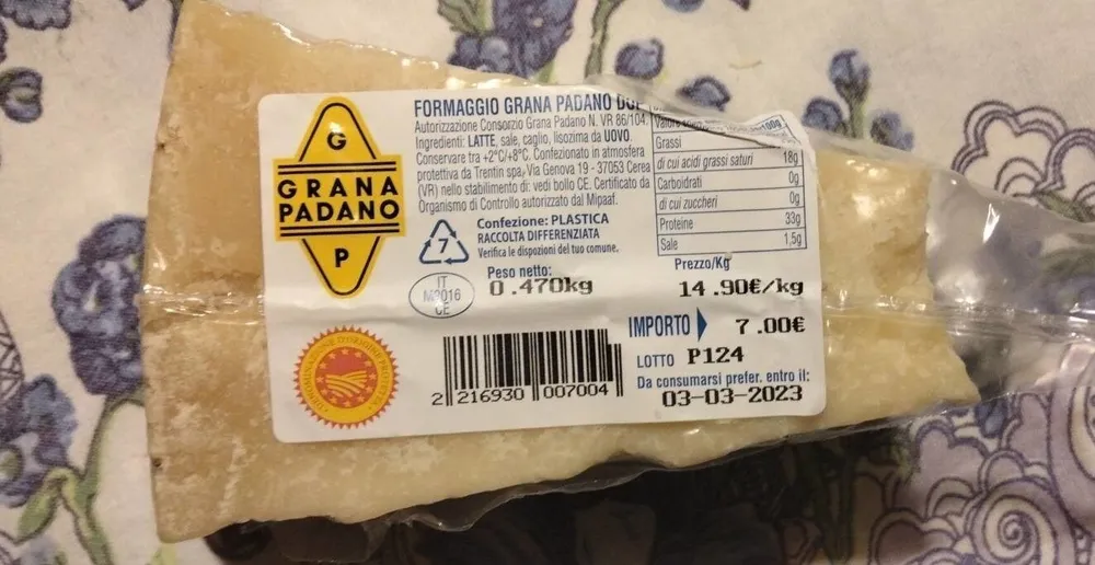 Formaggio Grana Padano DOP