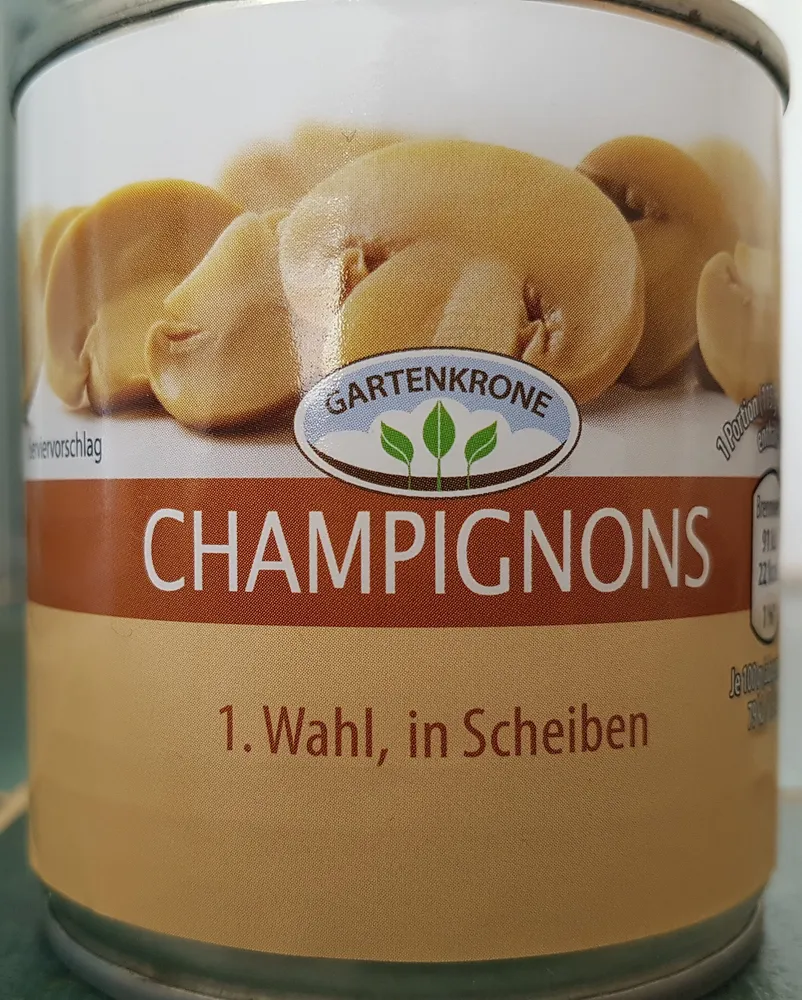 Champignons erste Wahl in Scheiben