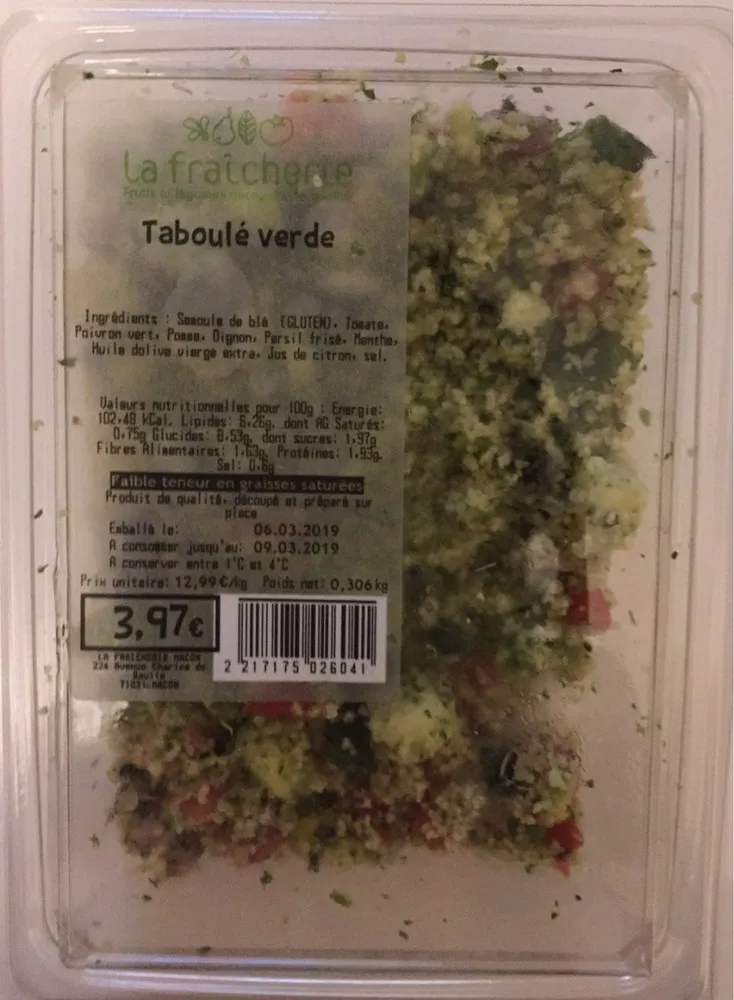 Taboulé verde
