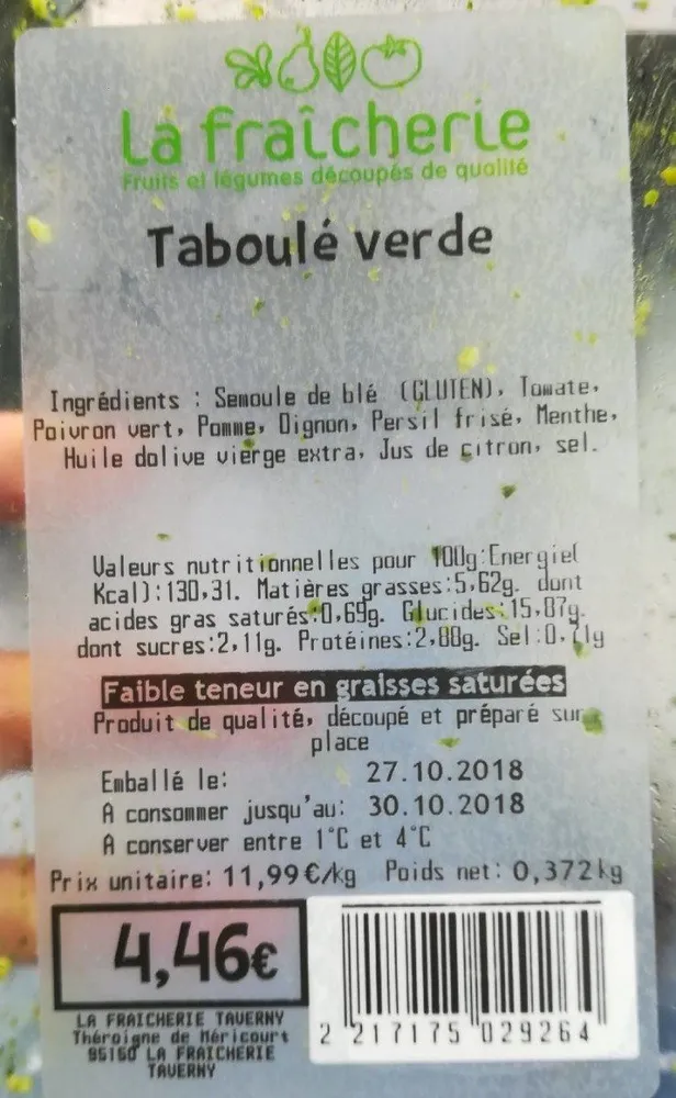 Taboulé verde