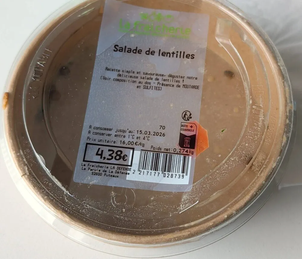 Salade de lentilles