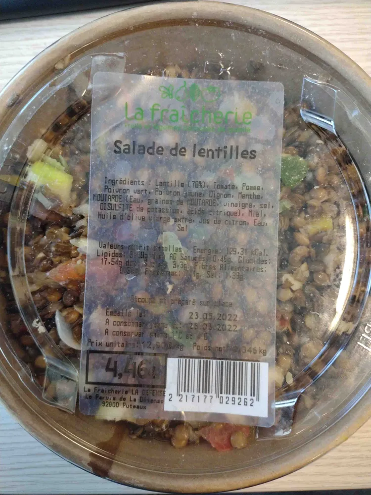 Salade de lentilles