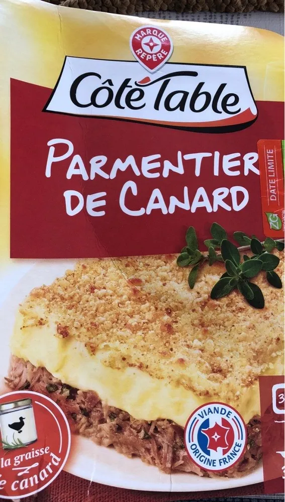 Parmentier de canard
