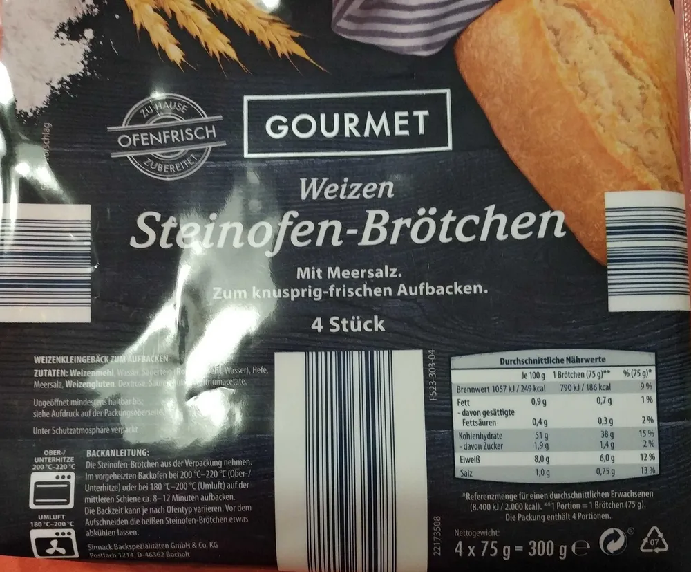 Gourmet Steinofen-Brötchen