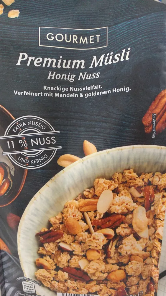 Premium Müsli Honig Nuss