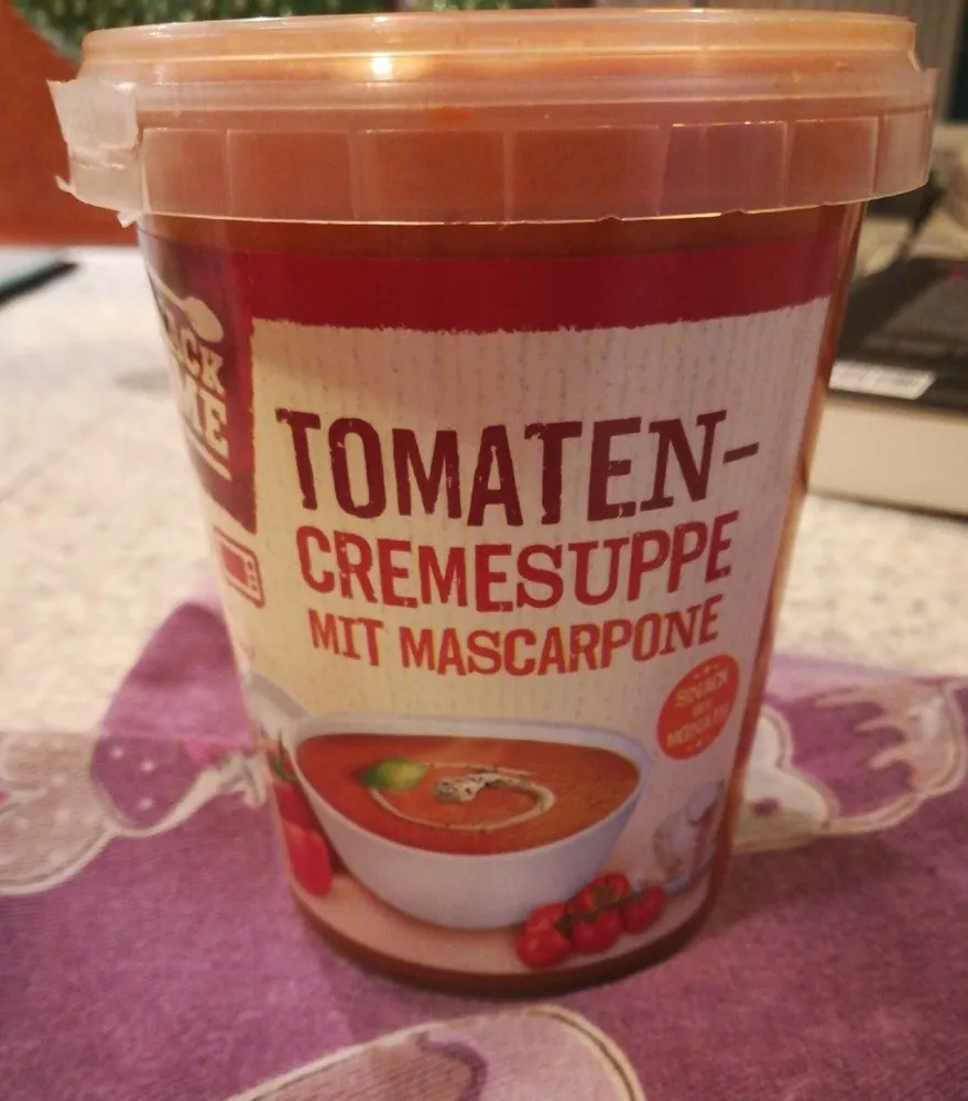 Tomate-crèmesuppe mit mascarpone