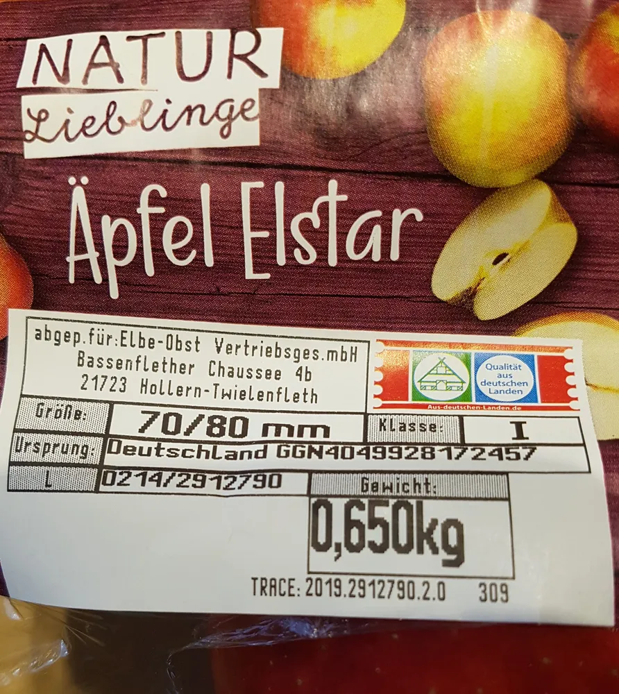 Äpfel Elstar