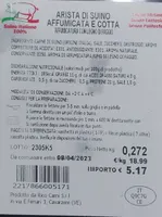 Arista di suino affumicata e cotta