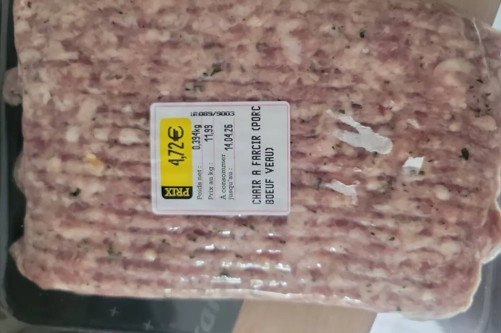 Chair à farcie (porc boeuf veau)