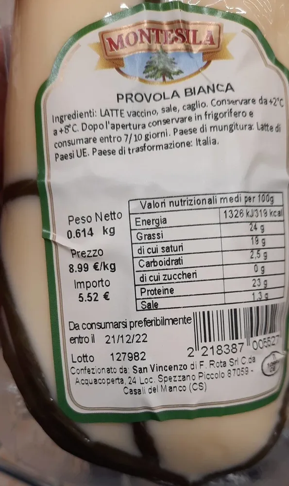 provola bianca