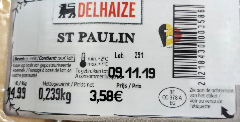 St Paulin cheese