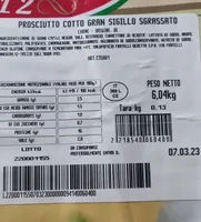Prosciutto Cotto Gran Sigillo Sgrassato