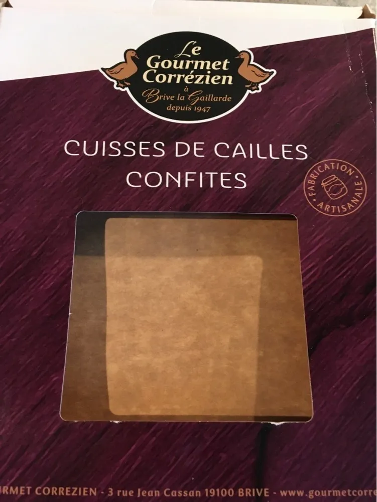 8 Cuisses de cailles confites