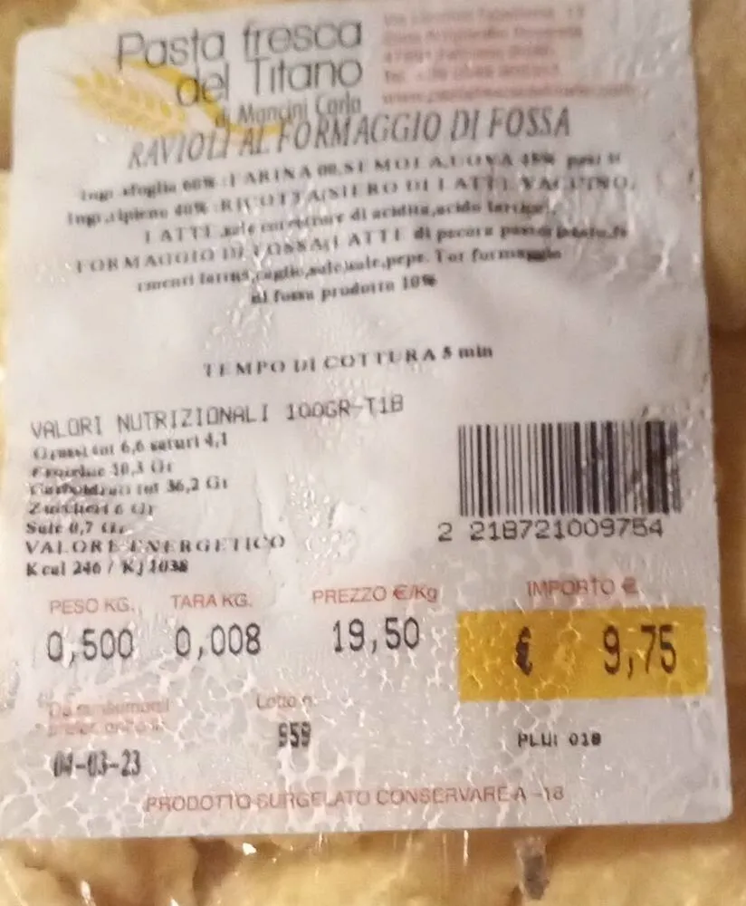 Ravioli al formaggio di fossa