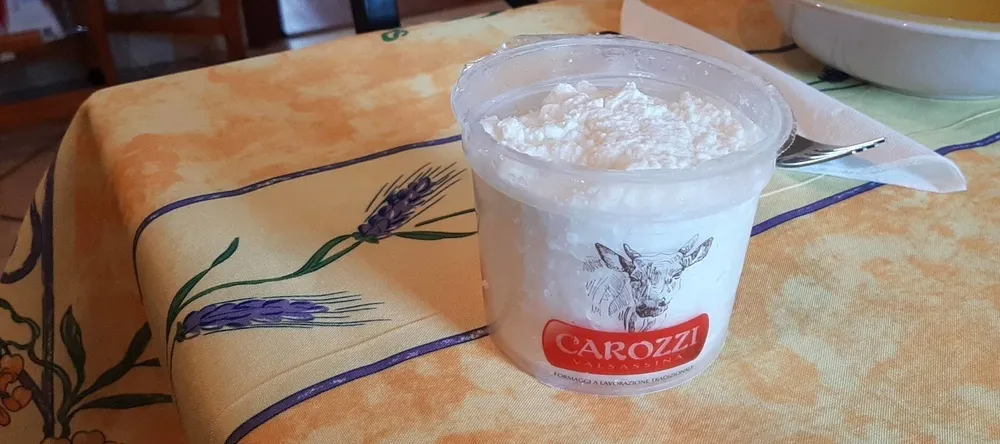 Ricotta fresca vaccina