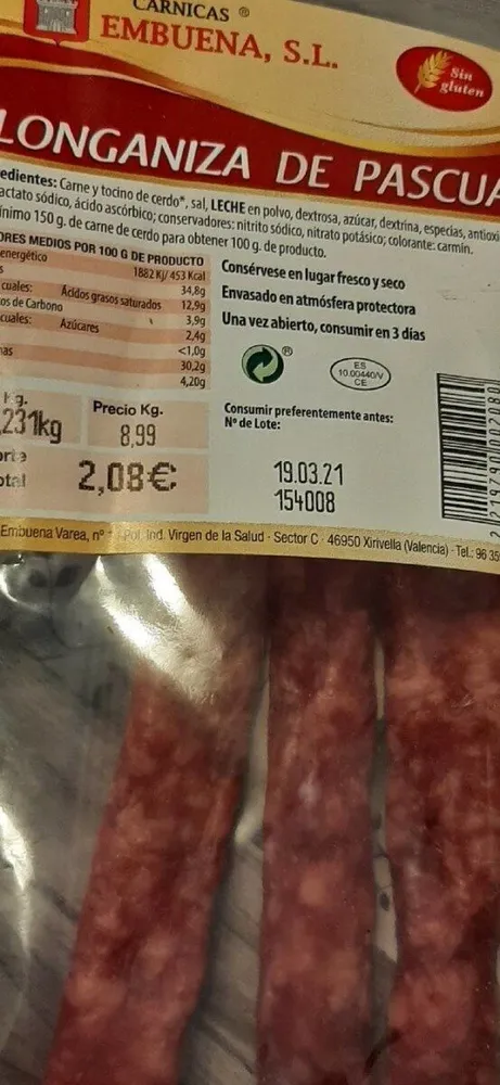 Longaniza de Pascua