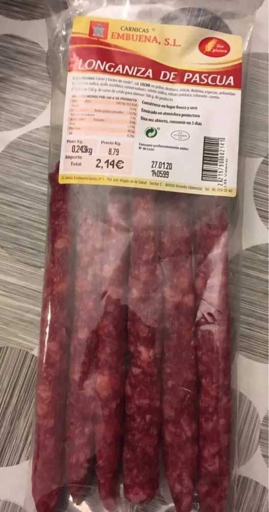 Longaniza de pascua