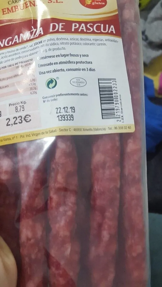 Longaniza de pascua