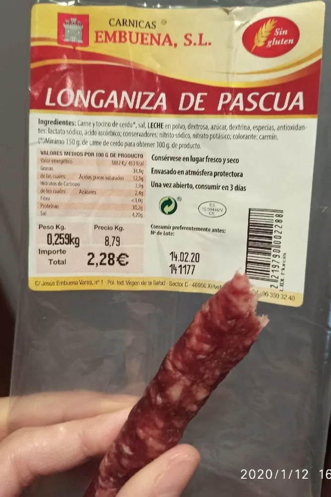 Longaniza de pascua