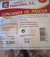 Longaniza de pascua
