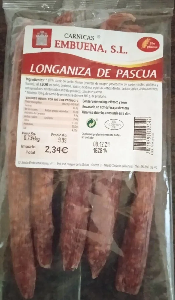 Longaniza de pascua