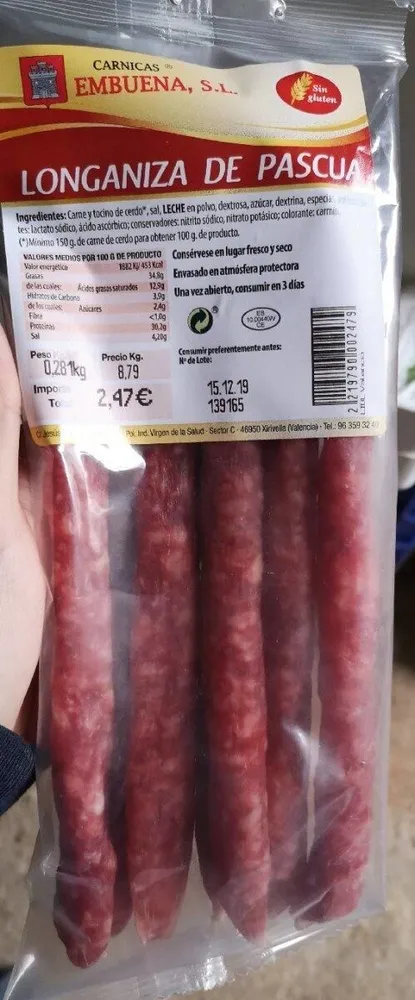 Longaniza de pascua