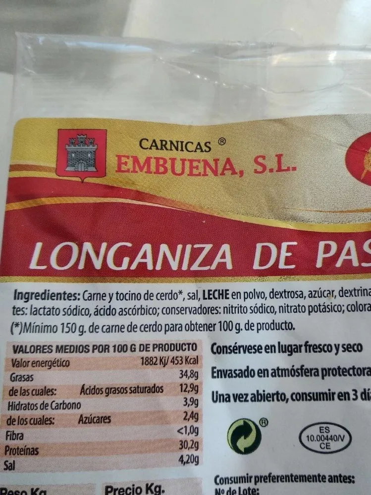 Longaniza de pascua