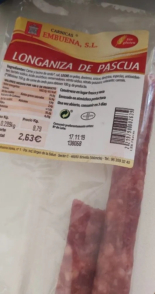 Longaniza de Pascua