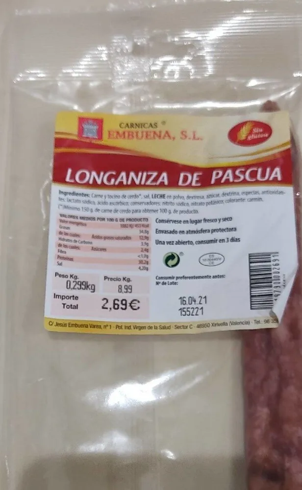 Longaniza de Pascua
