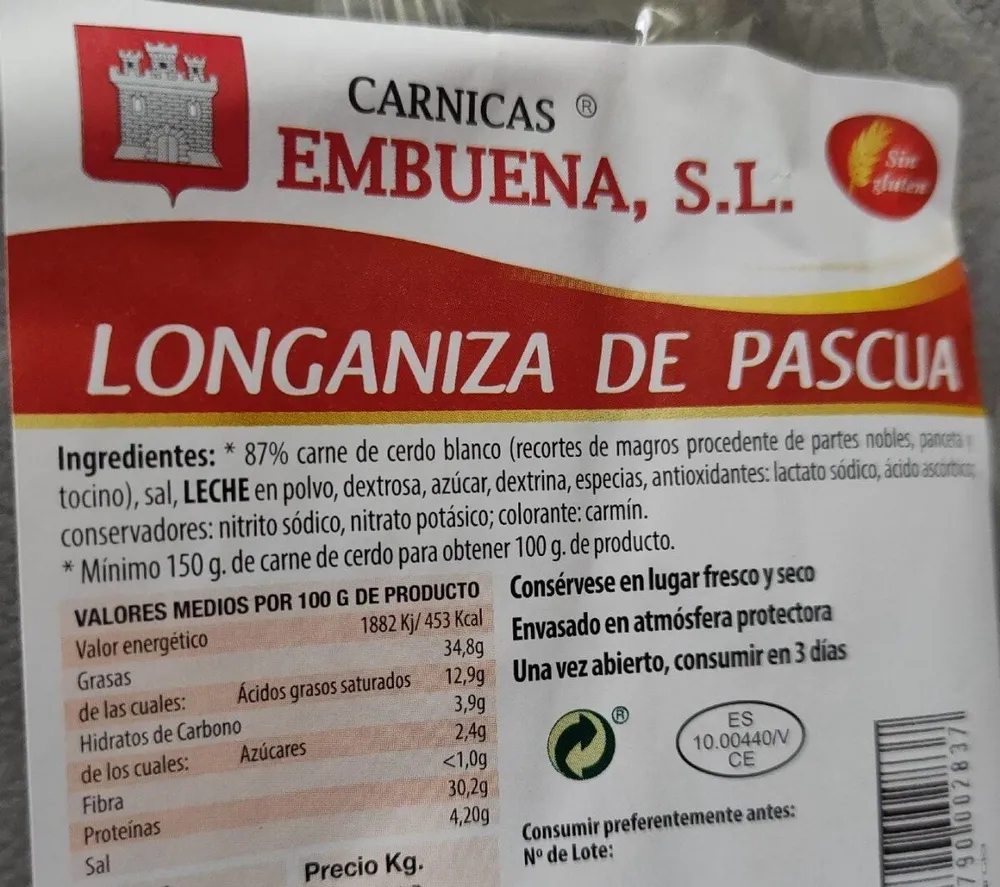 Longaniza de Pascua