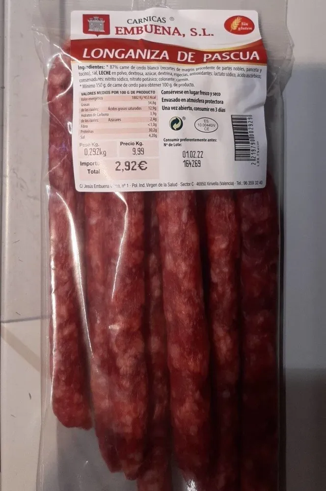Longaniza de pascua