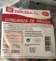 Longaniza de pascua