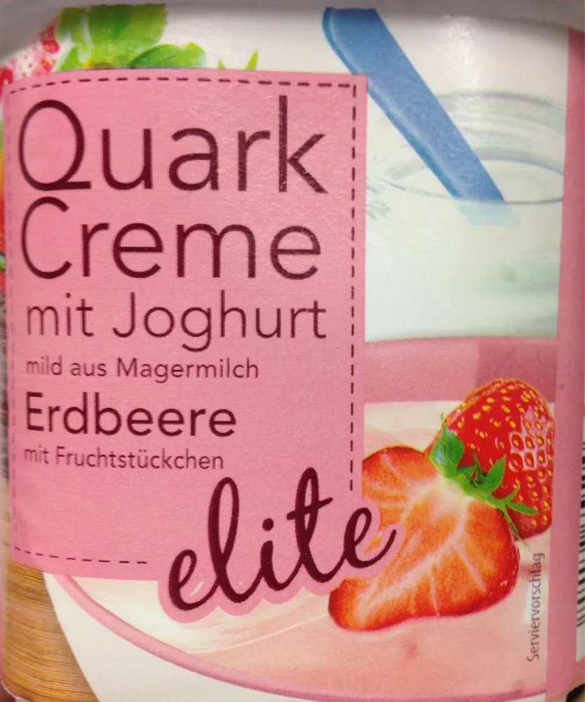 Quark Creme Mit Joghurt Erdbeere