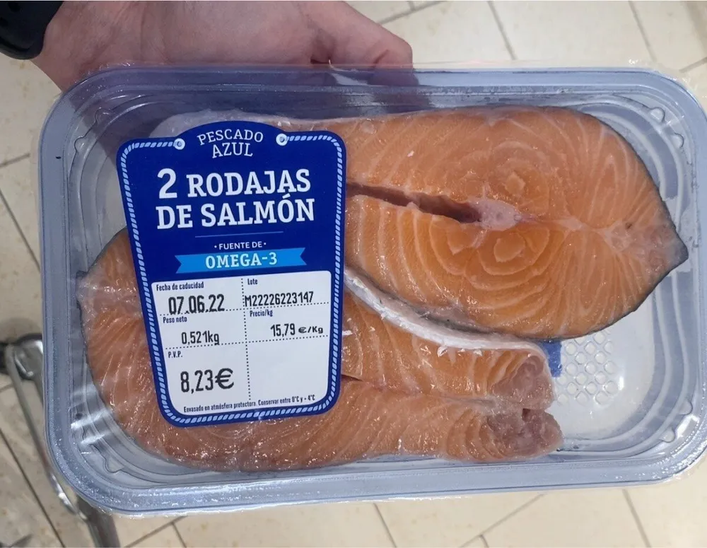 Rodajas de salmón