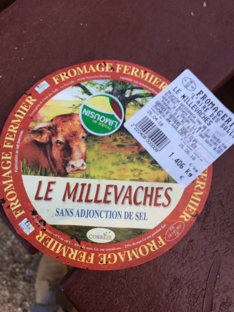 Fromage fermier aire des sully