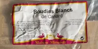 Boudins blancs de canard