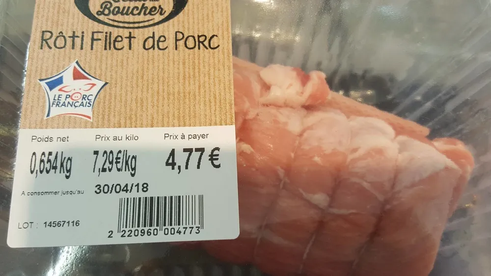 Rôti filet de porc