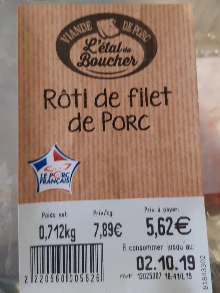 Rôti de filet de porc