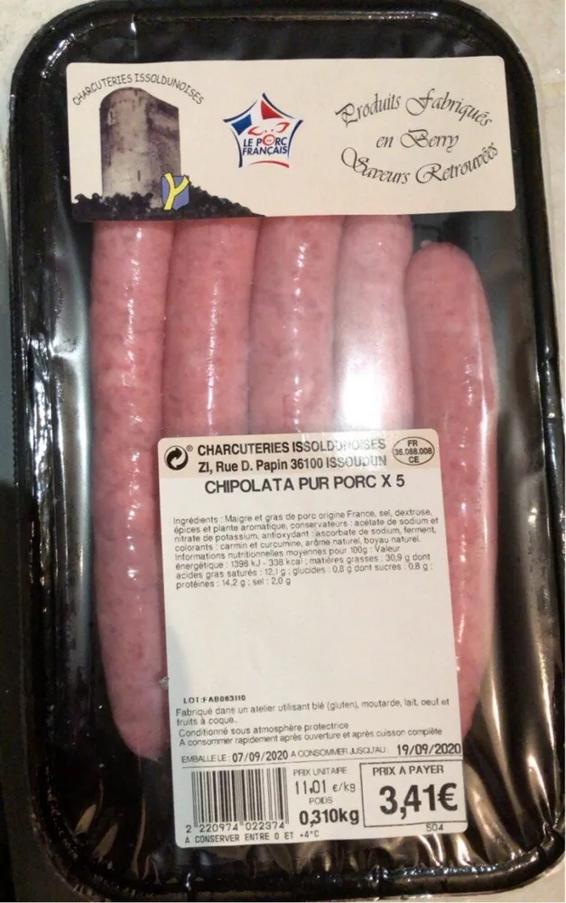 Chipolata pur porc x5