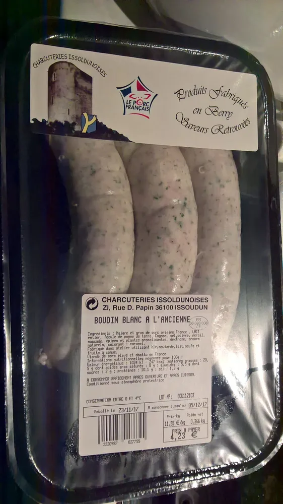 Boudin Blanc à l'Ancienne