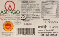 Formaggio Asiago DOP