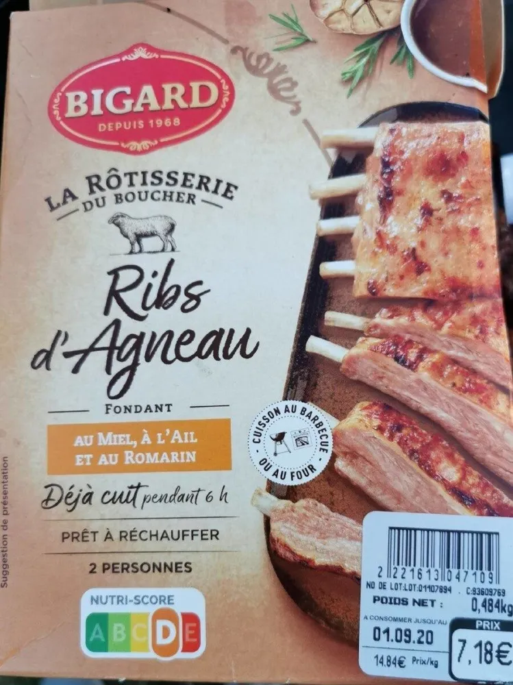 Ribs d'agneau