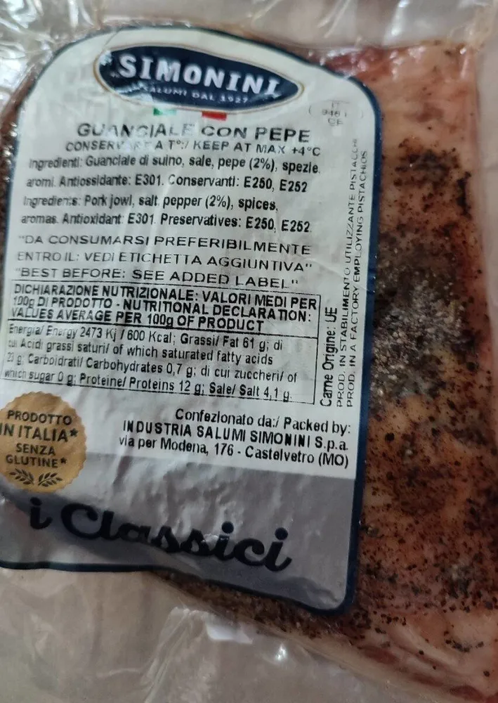 Guanciale con Pepe