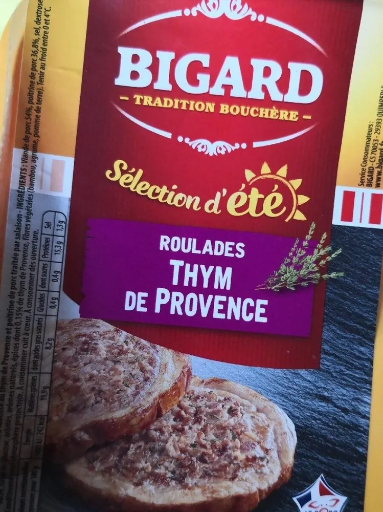 Roulade thymbde Provence