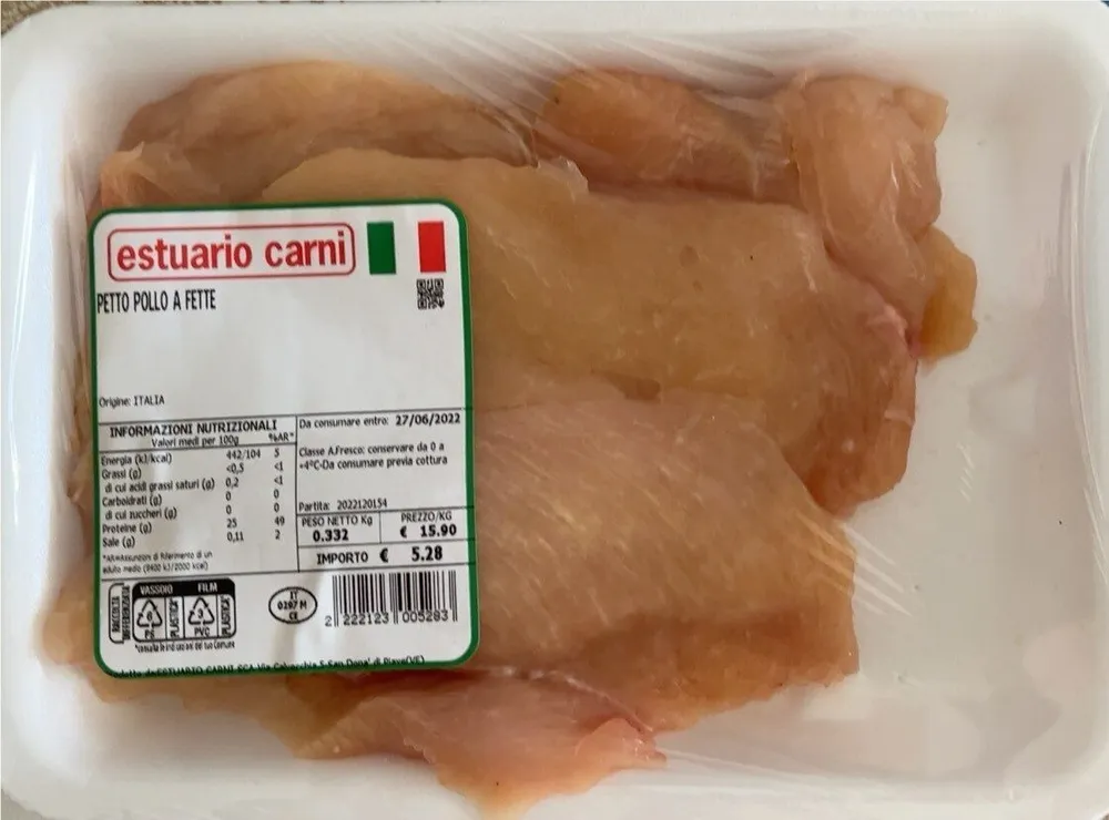 Petto di pollo a fette