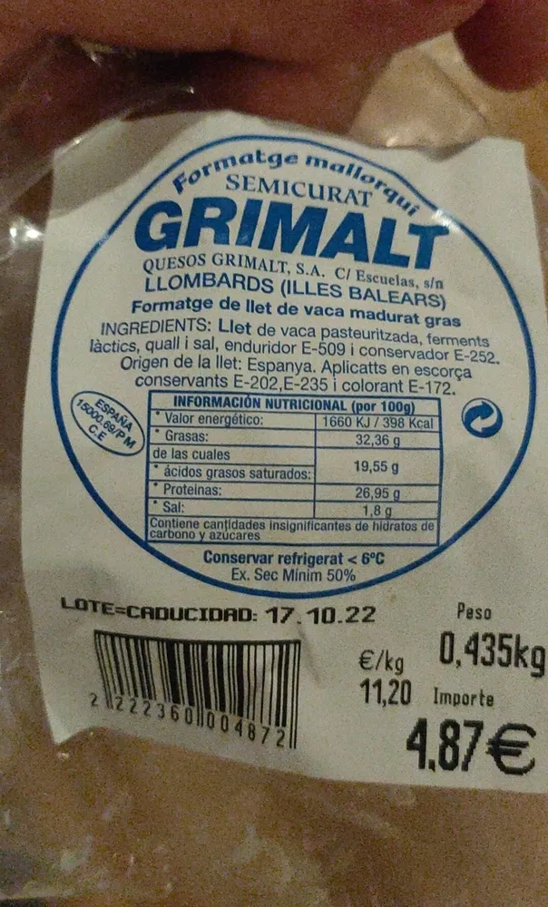 Queso Grimalt Semicurado