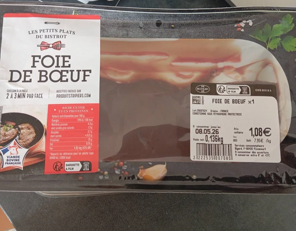 Foie de boeuf