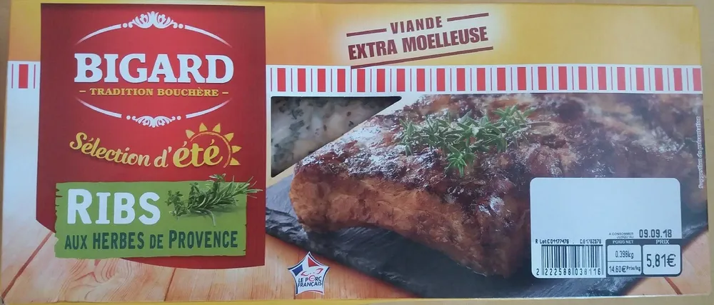 Ribs aux herbes de provence